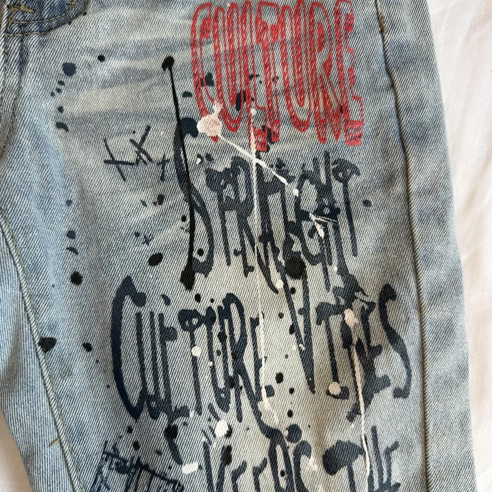 Rock Salt Young Boys Kids Distressed Denim Paint Culture Vibes Shorts Size 8